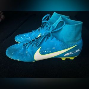 NIKE MERCURIAL VICTORY VI DF NJR FG NEYMAR BLUE ORBIT-WHITE SZ 11 921506-400